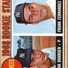 1968 Topps #214 Rookie Stars/Stan Bahnsen/Frank Fernandez