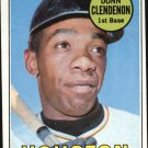 1969 Topps 208A Donn Clendenon/Houston