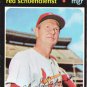 1971 Topps 239 Red Schoendienst