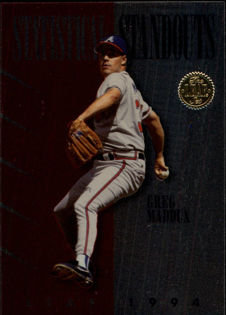 1994 Leaf Statistical Standouts 5 Greg Maddux