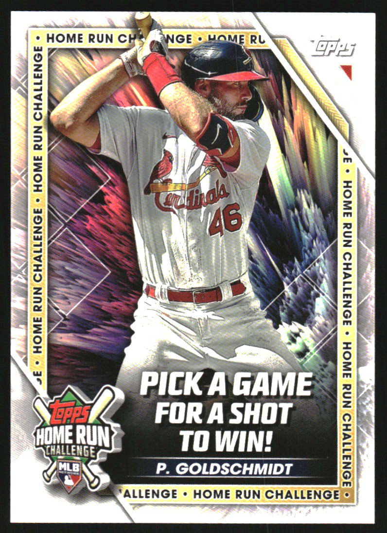 2023 Topps Home Run Challenge Code Card HRC4 Paul Goldschmidt
