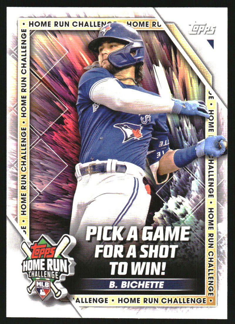2023 Topps Home Run Challenge Code Card HRC17 Bo Bichette