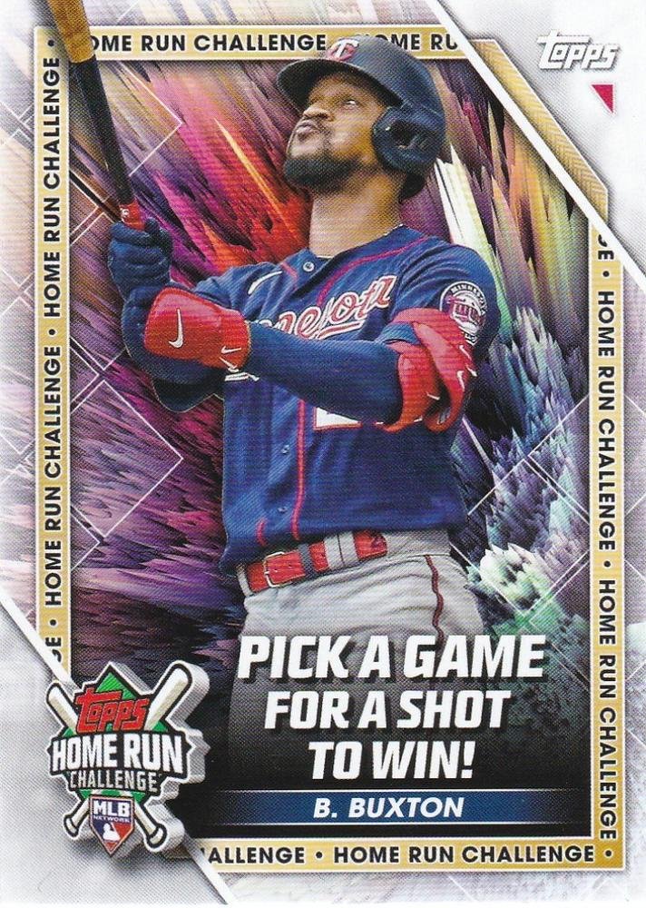2023 Topps Home Run Challenge Code Card HRC21 Byron Buxton