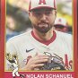 2025 Topps Heritage Red Border 273 Nolan Schanuel