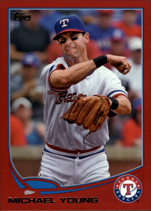 2013 Topps Target Red Border 320 Michael Young