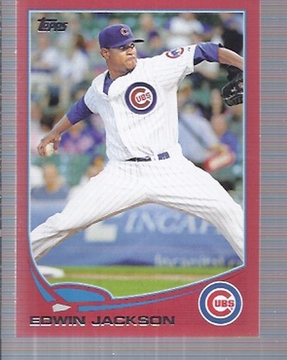 2013 Topps Update Target Red Border US270 Edwin Jackson
