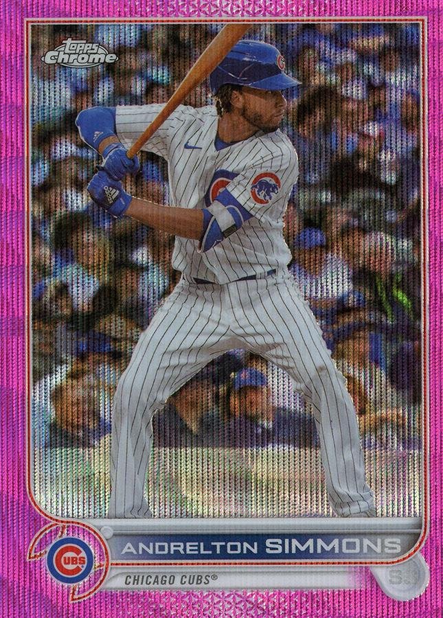 2022 Topps Chrome Update Pink Wave Refractors USC112 Andrelton Simmons