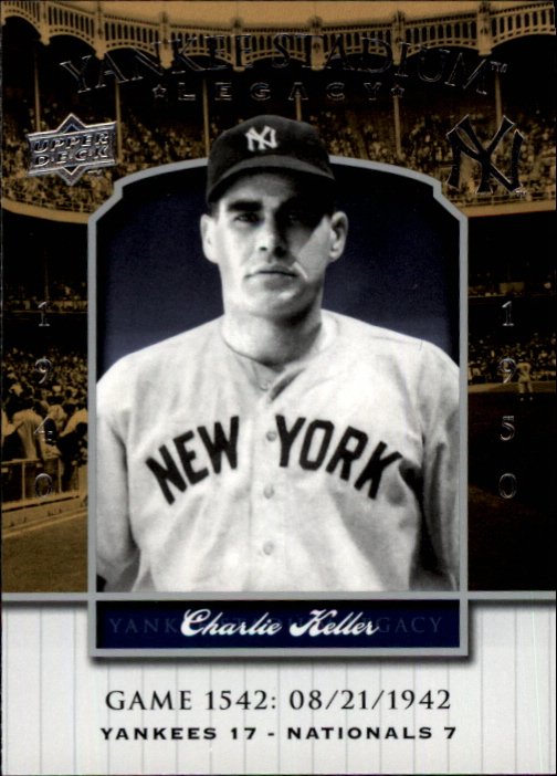 2008 Upper Deck Yankee Stadium Legacy Collection 1542 Charlie Keller