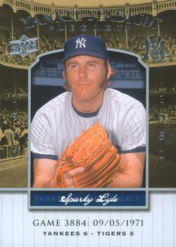 2008 Upper Deck Yankee Stadium Legacy Collection 3884 Sparky Lyle