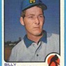 1973 Topps 74 Billy Champion 1973 Topps 74 Billy Champion