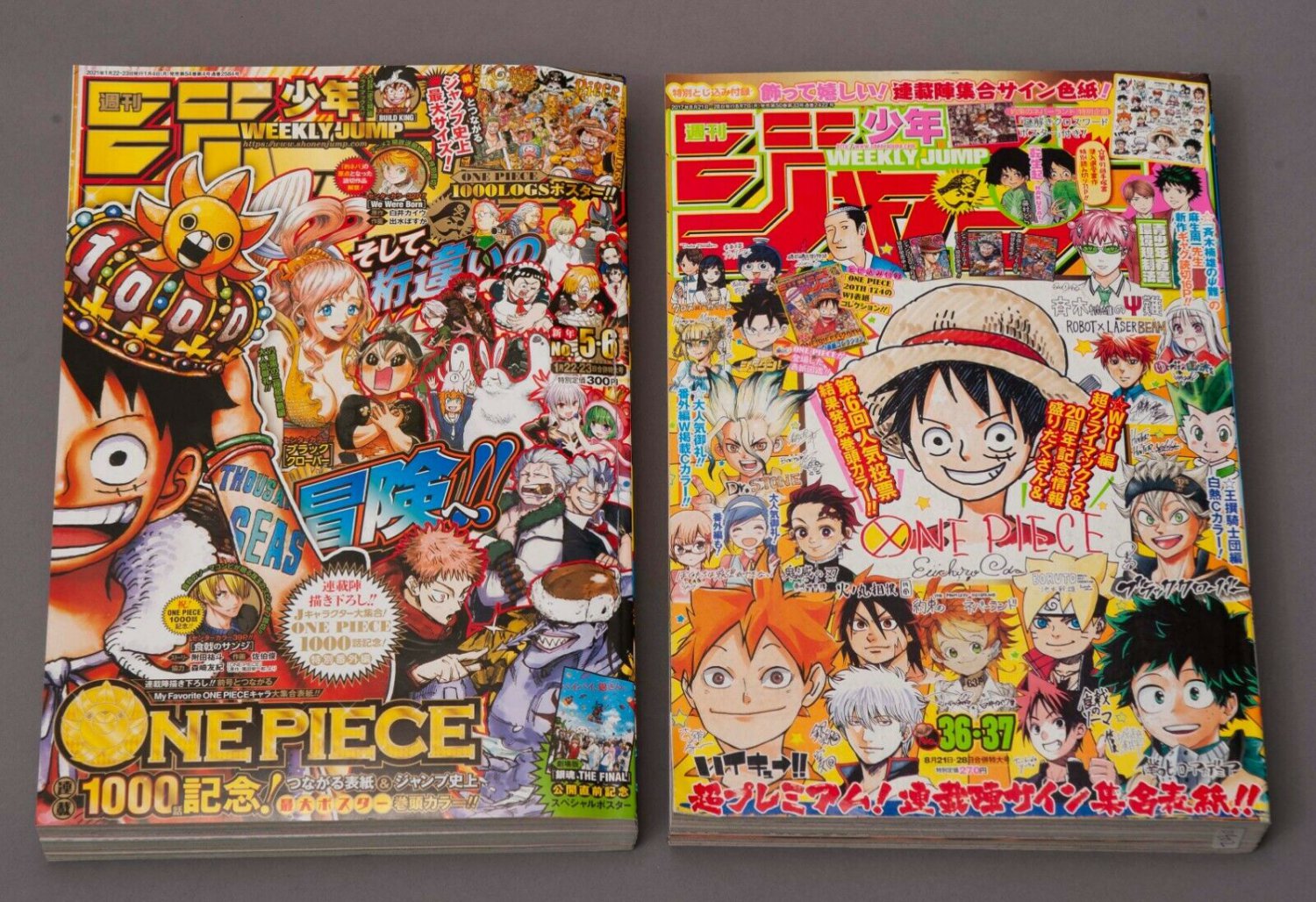 One Piece Episode 1000 Cover Poster Shonen Jump Magazine No 5 6 21 36 37 17