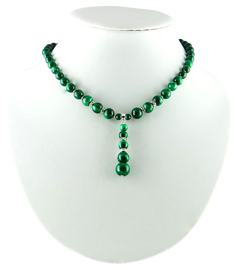 Malachite Beads L~44 cm