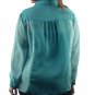 Two Tone Chiffon Blouses Semi-Sheer Color and Size Choice