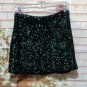 Very Dark Emerald Full Sequin Green Skirt size 6
