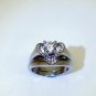 Creative Exquisite Wedding Set Cocktail Rings Solitaire with Accents sizes 5 7 8