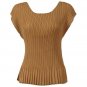 Blouse Tops Mini Pleats Cap Sleeve's OS (S-L) 7 Colors to choose from!