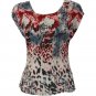 Blouse Tops Mini Pleats Cap Sleeve's OS (S-L) 7 Colors to choose from!
