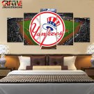 New York Yankees Wall Art Painting On Canvas Framed Yankees Decor Poster HD.