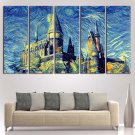 Stary Night Harry Potter Poster Print Canvas Wall Art Oil Painting Home Decor.