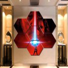 Star Wars Last Jedi Canvas Painting Poster Decor 7 Hexagon Panels Wall Art.