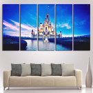 Disney Magic Castle Wall Art Framed Oil Painting Decor Poster HD