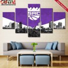 Sacramento Kings Poster 5 Piece Print Wall Art Canvas Painting Decor Framed NBA