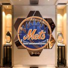 New York Mets Canvas Painting Poster Print Decor Wall Art 7 Hexagon Panels.