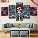 Grateful Dead Painting On Canvas Home Decor Poster Print HD 5 Piece Wall Art