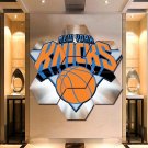 NY Knicks Wall Art Painting Canvas Poster Print Home Decor 7 Hexagon Panels.