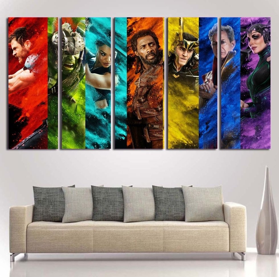 Thor Ragnarok Poster Print Canvas Wall Art Oil Painting Home Decor Framed.