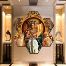 Pharaoh Cleopatra Egypt Art Painting Canvas Poster Print Decor Hexagon 7 Panels.