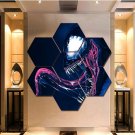 Marvel Venom Wall Art Canvas Painting Poster Print Home Decor 7 Hexagon Panels.