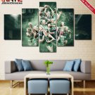 Larry Bird Wall Art Painting Canvas Celtics Poster Home Decor Print 5 Piece.
