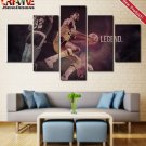 Magic Johnson Wall Art Painting Canvas Lakers Poster Home Decor Print 5 Piece.