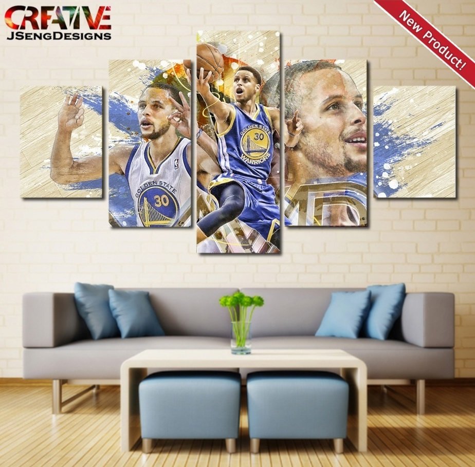 Stephen Curry Poster Home Decor Print HD Warriors Wall Art Painting On Canvas.