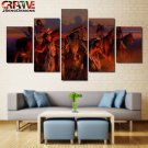 Native American Wall Art Home Decor Painting On Canvas Framed Indian Poster Hd.