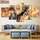 Ghost Rider Wall Art Painting On Canvas Johnny Blaze Poster Home Decor Framed.