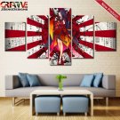 Samurai Wall Art Painting On Canvas Japanese Woman Poster HD Framed Gift Idea.