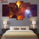 Lord Of Rings Decor Painting On Canvas Gandalf Wall Art Poster HD Framed.