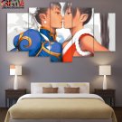 Street Fighter Painting On Canvas Chun-Li Wall Art Poster Decor Framed