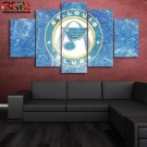 St. Louis Blues Hockey Poster Print Painting On Canvas Wall Art Home Decor.