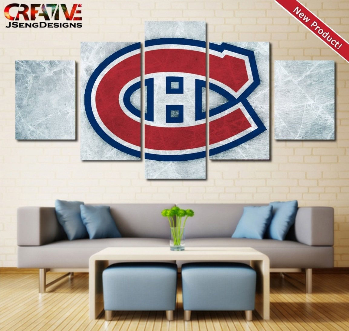 Montreal Canadiens Wall Art Home Decor Hockey Poster Print Painting On