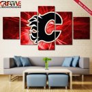 Calgary Flames Wall Art Home Decor Hockey Poster Print Painting On Canvas.