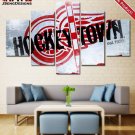 Detroit Red Wings Hockey Poster Print Painting On Canvas Wall Art Home Decor.