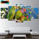Birds Wall Art Home Decor Painting On Canvas Framed Print Parrot Poster HD.
