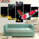 Koi Fish Wall Art Decor Painting On Canvas Framed Fish Poster Hd Gift Idea.