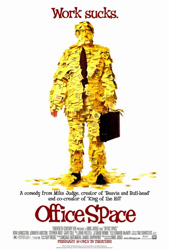 Office Space Movie Poster Print HD Wall Art Home Decor Silk 27" x 40"