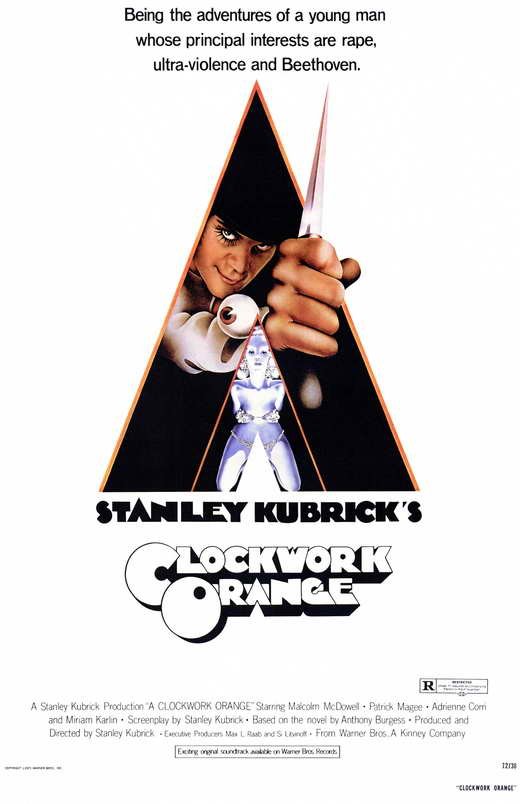A Clockwork Orange Movie Poster Print HD Wall Art Home Decor Silk 27" x 40"