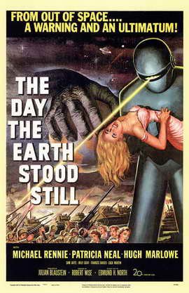 The Day The Earth Stood Still Movie Poster Print HD Wall Art Home Decor Silk 27" x 40"