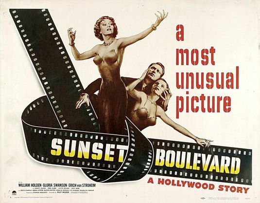 Sunset Boulevard Movie Poster Print HD Wall Art Home Decor Silk 27" x 40"